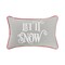 Let It Snow Printed Throw Pillow